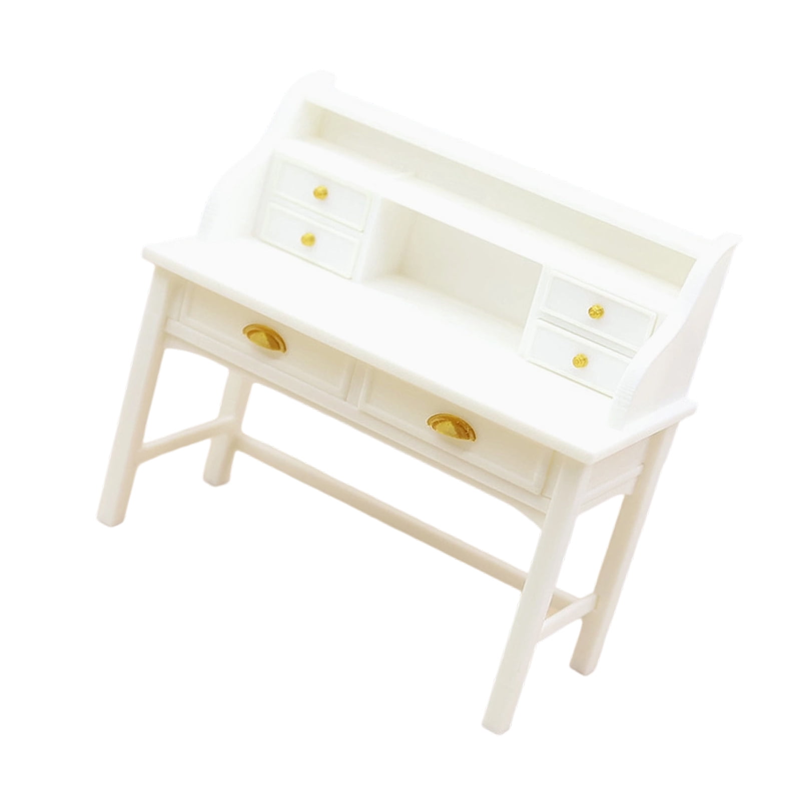 Miniature Study Table 1/12 Scale Dollhouses Accessory High Detail Long ...