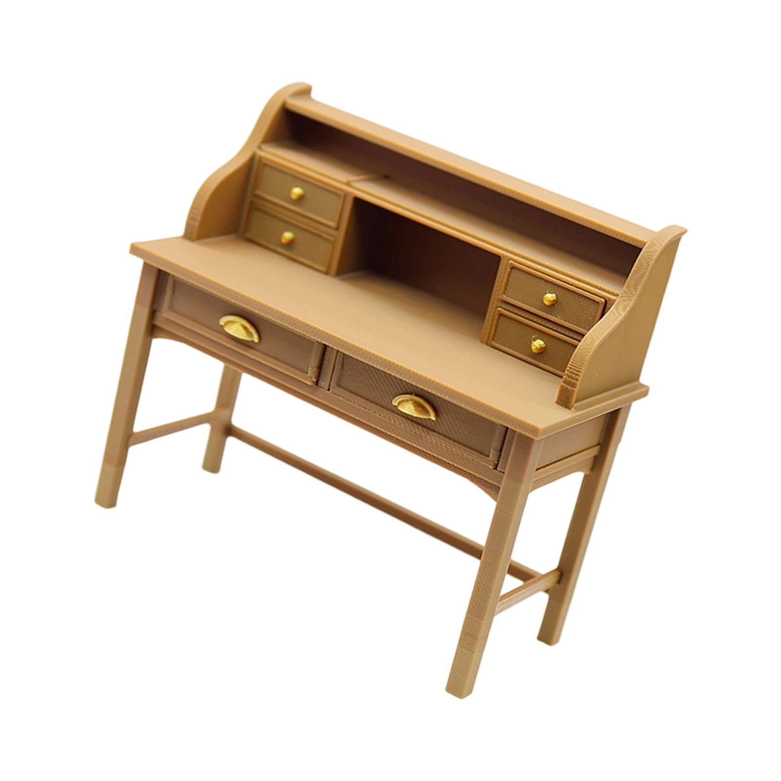 Miniature Study Table 1/12 Scale Dollhouses Accessory High Detail Long ...