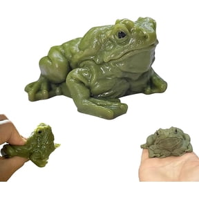 Realistic Toad Prank Toy, Life-Size Fake Frog Prop with Cold Slimy Touch, Stress Relief Squeeze Toy for Gags, Practical Jokes & Novelty Gifts