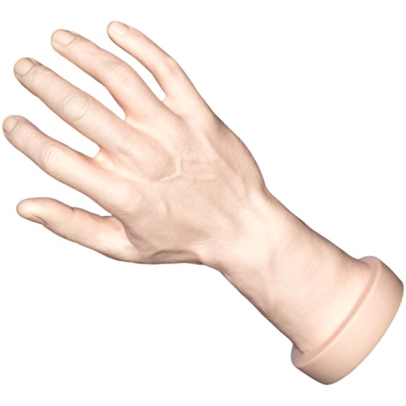 Realistic Touch Plastic Hand Mold Multipurpose Display Tool Easy to Clean PVC Texture for Jewelry Stores Exhibitions