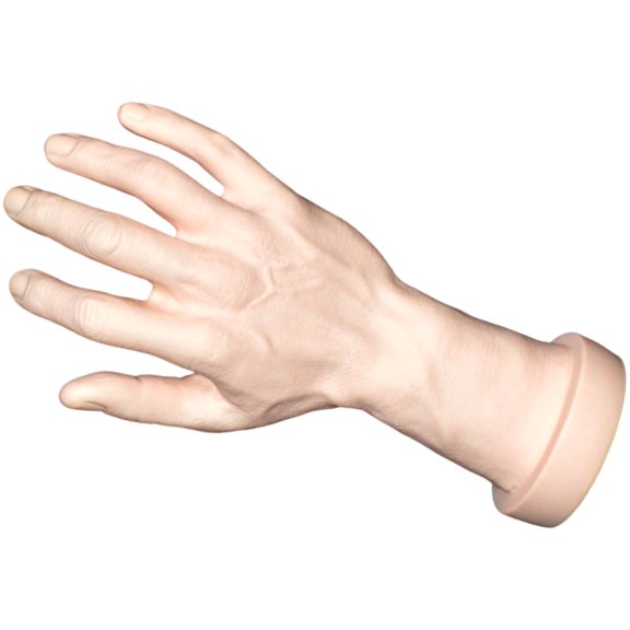 Realistic Touch Plastic Hand Mold Multipurpose Display Tool Easy to Clean PVC Texture for Jewelry Stores Exhibitions