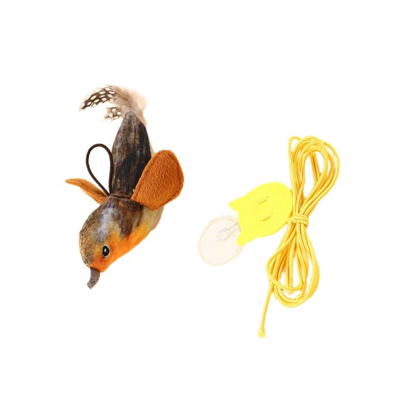 Realistic Toy Cats and Felines Fun Exercise and Entertainment Chirping Toy