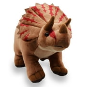 Realistic Triceratops Dinosaur Stuffed Animal Plush Toy, Lifelike Dinosaur Plushies, Simulation Animal Doll