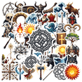thumbnail image 1 of Realistic Viking Theme Stickers, Waterproof Viking Theme Sticker for Water Bottle Laptop Phone Cases Planner Skateboard Luggage Helmet Party Favor Decor, Ideal for Adults Teens Teacher Rewards, 1 of 9