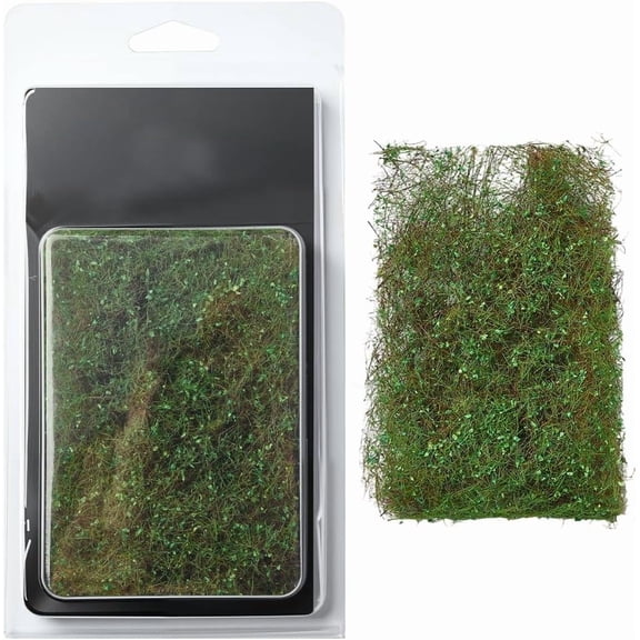 Realistic Vines Mini Artificial Grass Small Green Leaves Railway Accessories Simulation Vegetation Groups Static Garden Plant Model Bushes for DIY Models Landscape Railroad Scenery AdultGreen