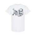 thumbnail image 1 of Realistic Vintage Octopus Sketch T-Shirt Men -Image by Shutterstock, Male x-Large, 1 of 2