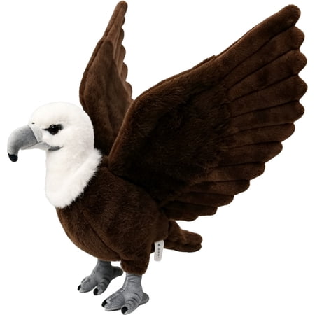 Realistic Vulture Stuffed Animal, Simulated Bird Vulture Plush Doll Gift Suitable for Bird Collectors