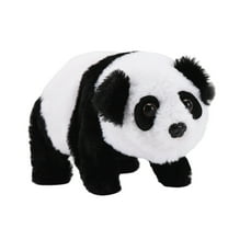 Realistic Walking Panda Interactive Toy for Indoor Play and Outdoor Lifelike Head and Vocalization Soft Stuffed Panda Companion for Ages 3 