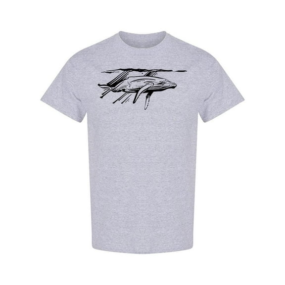 Realistic Whale T-Shirt Men -Image by Shutterstock, Male x-Large