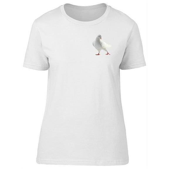 Realistic White Pigeon T-Shirt Women -Image by Shutterstock, Female Small
