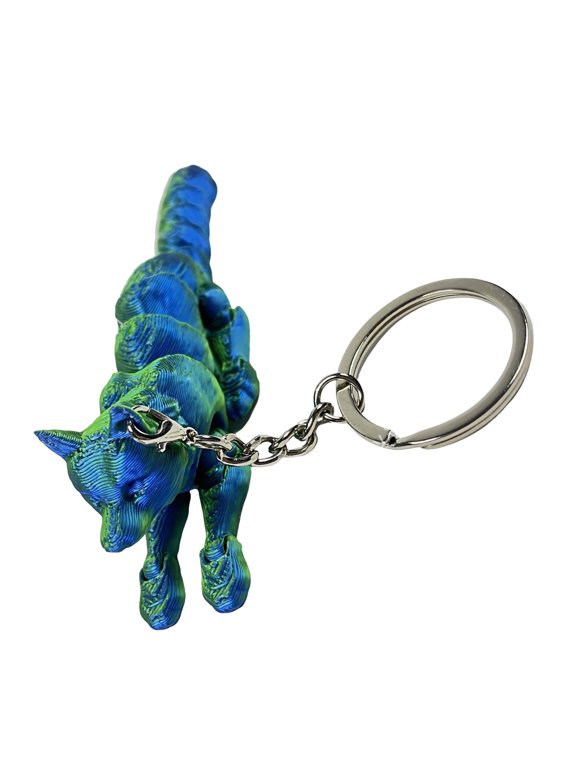 Realistic Wolf 3D Keychain Craft from Sturdy Plastic Materials Suitable for Birthdays Or Festive Gifts Ornament