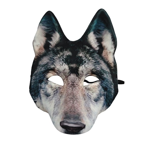 Realistic Wolf Mask,Animal Wolf Mask for Halloween Carnival Party