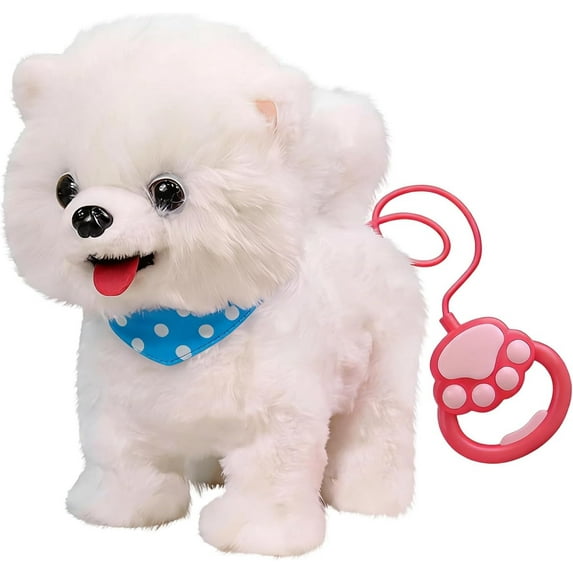 Realistic Wuffy Robot Dog Interactive Walking Wiffy Robot Dog with Touch Sensing, Voice Mimic, LifelikeSounds, Tongue & Licking Motion,Battery Powered Puppy(Pomeranian Blue)