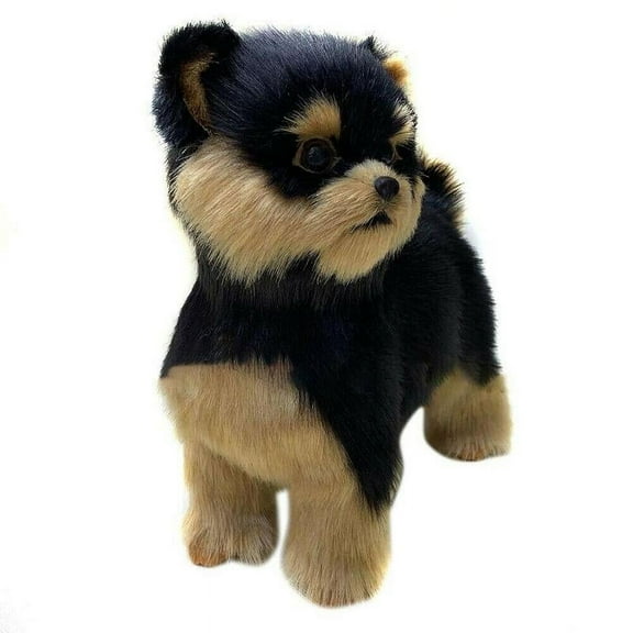 Realistic Yorkie Dog Simulation Toy Dog Puppy Lifelike Stuffed Toy E1R6