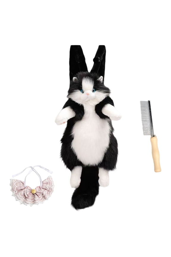 Realistic animal Plush Backpack - Handmade Stuffed Animal Purse with Detachable Straps - Cute & Functional animal-Shaped Bag