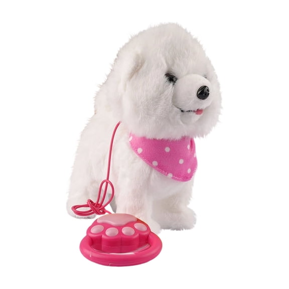 Realistic interactive Electronic Plush Puppy toy with Remote Control Leash, Animated Pet Pup That Repeats Speech, Sings Tunes, interactive Companion for toddlers, Ideal Present