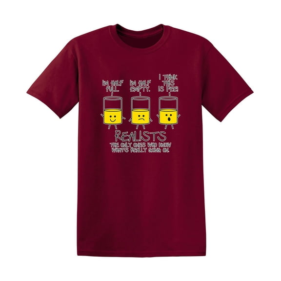 Realists The Only Ones Who Know Whats Really Going On Novelty Humor Design Tshirt Meme Gift Idea For Sarcastic Fun Saying Lovers Funny T Shirt For Men