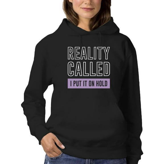 Reality Called Hoodie Women -Smartprints Designs, Female 5X-Large