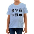 thumbnail image 1 of Reality Glitch Big Cats Sketch Kids T-Shirt, 1 of 2