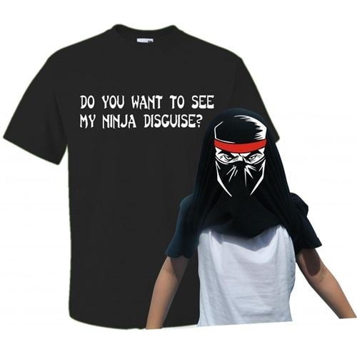 Reality Glitch Childrens Do You Want To See My Ninja Disguise Flip T-shirt