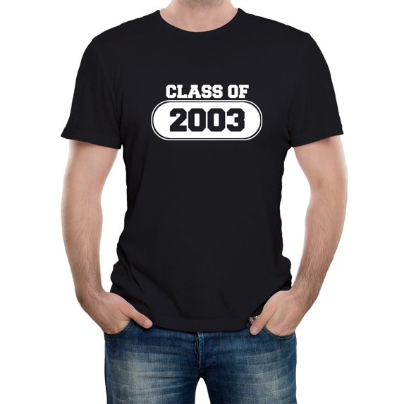 Reality Glitch Class of 2003 T-Shirt – Vintage High School & College Graduation Year Tee for Men