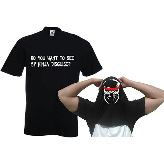 Reality Glitch Do You Want To See My Ninja Face Flip T-shirt