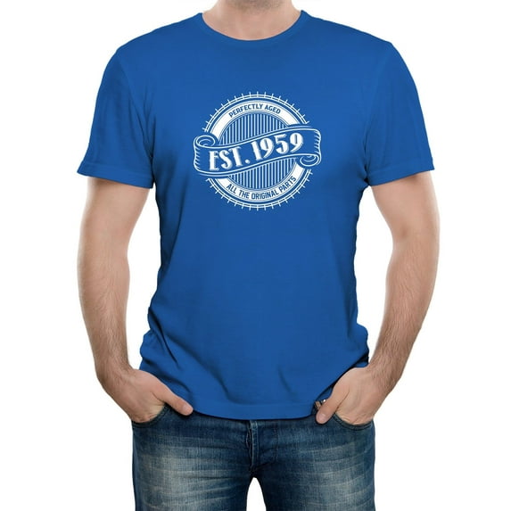 Reality Glitch EST 1959 T-Shirt – Vintage Birthday Celebration Tee for Men