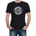 thumbnail image 1 of Reality Glitch EST 1962 T-Shirt – Vintage Birthday Celebration Tee for Men, 1 of 2