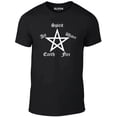 thumbnail image 1 of Reality Glitch Elements Pentagram T-Shirt – Symbolic Occult & Elemental Design Tee for Men, 1 of 2