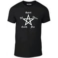 thumbnail image 1 of Reality Glitch Elements Pentagram T-Shirt – Symbolic Occult & Elemental Design Tee for Men, 1 of 2