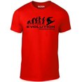 thumbnail image 1 of Reality Glitch Evolution of Snowboarding T-Shirt – Vintage Snowboarder Progression Tee for Men, 1 of 2