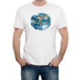 thumbnail image 1 of Reality Glitch Flat Earth Waterfall T-Shirt – Funny Flat Earth Theory Tee for Men, 1 of 2