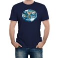 thumbnail image 1 of Reality Glitch Flat Earth Waterfall T-Shirt – Funny Flat Earth Theory Tee for Men, 1 of 2