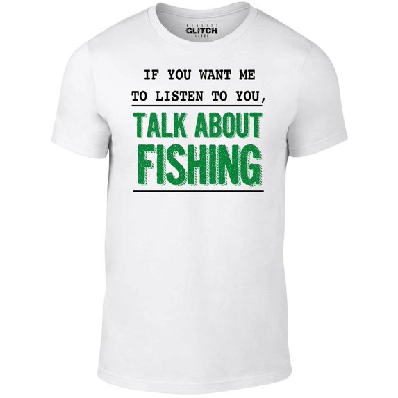 Reality Glitch If You Want Me to Listen Fishing T-Shirt – Funny Fishing Humor Tee for Men
