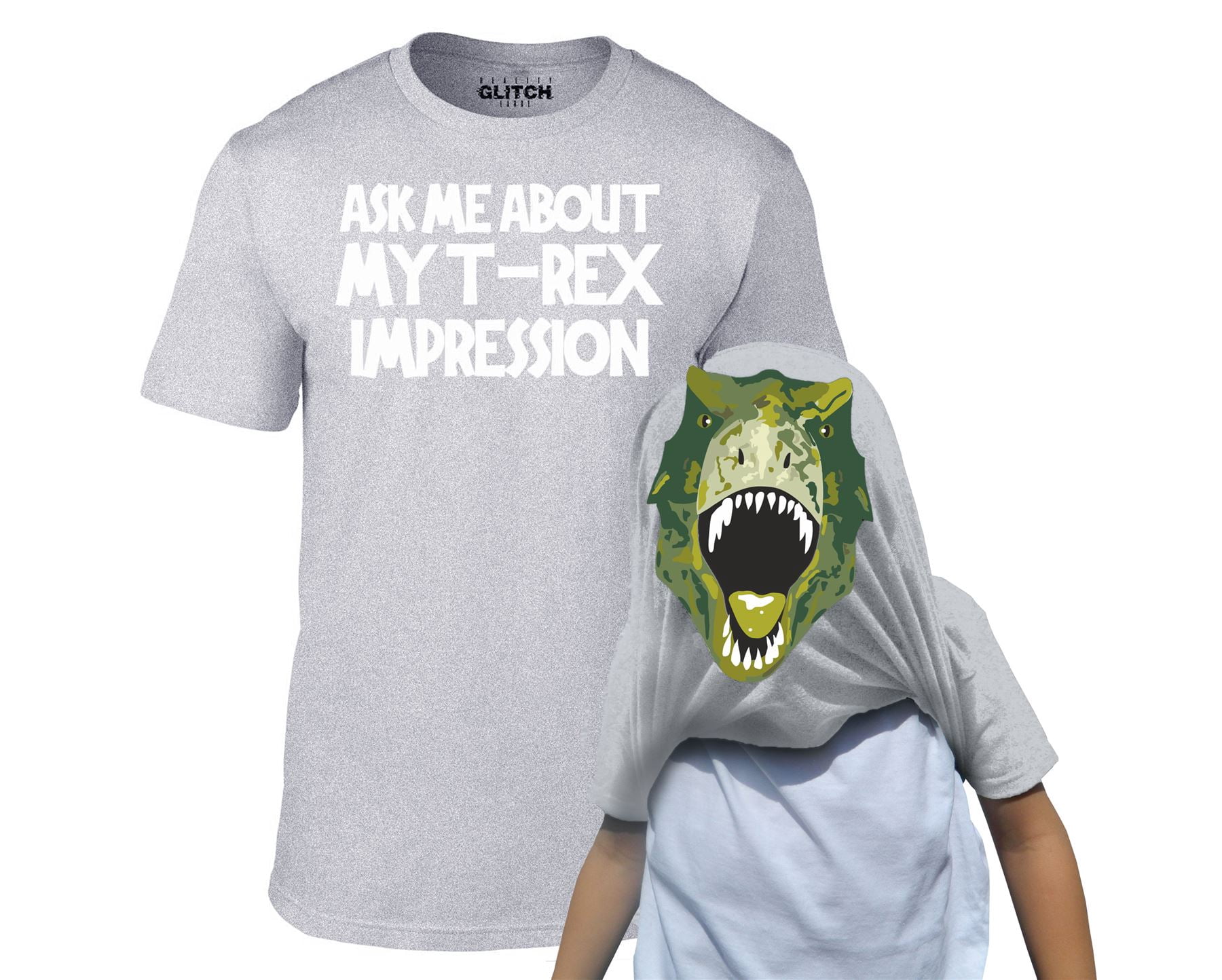 Ask Me About My T-Rex Flip Kids T-Shirt - Kids Monster Gift T Shirt