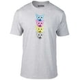thumbnail image 1 of Reality Glitch Men's CMYK Cat Colorful T-Shirt, 1 of 2