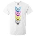 thumbnail image 1 of Reality Glitch Men's CMYK Cat Colorful T-Shirt, 1 of 2