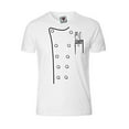 thumbnail image 1 of Reality Glitch Men's Chef Whites Costume T-shirt, 1 of 2