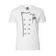 thumbnail image 1 of Reality Glitch Men's Chef Whites Costume T-shirt, 1 of 2