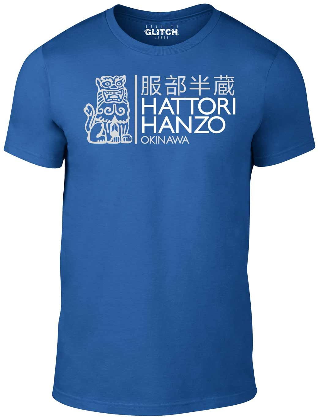 Reality Glitch Kill Bill Hattori Hanzo T-Shirt Für Herren – 100% Baumwolle, Doppel-Nadel-Kragen, Kurzarm, Vorgeschrumpft, Fan-Geschenk