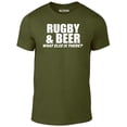 thumbnail image 1 of Reality Glitch Men's Rugby & Beer T-Shirt Funny Drinking Graphic Tee, 1 of 2