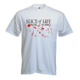 thumbnail image 1 of Reality Glitch Men's Slice of Life Crew Neck T-Shirt TV Show Miami Graphic Tee, 1 of 2