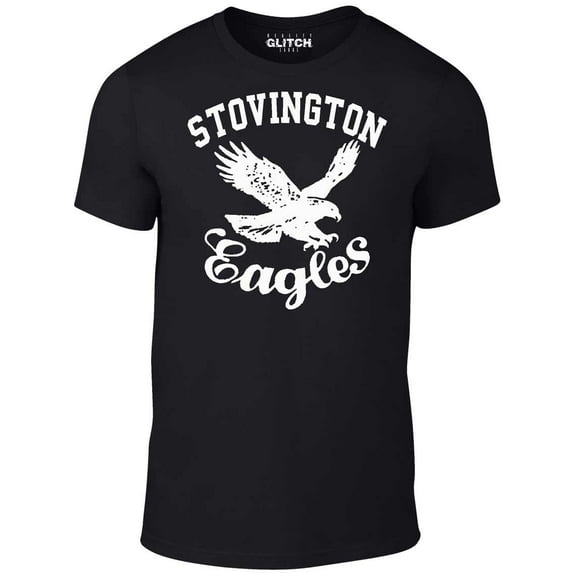Reality Glitch Men's Stovington Eagles T-Shirt Horror Movie Inspired Graphic Tee