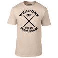 thumbnail image 1 of Reality Glitch Men's Weapons of Mass Percussion T-Shirt Drummer Musical Concert Graphic Tee, 1 of 2