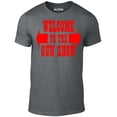 thumbnail image 1 of Reality Glitch Men's Welcome to The Gun Show Graphic T-Shirt | Funny Gym Humor Tee, 1 of 2
