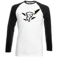 thumbnail image 1 of Reality Glitch Sharknado Mens Long Sleeve Baseball T-Shirt Shark Funny Movie Graphic Tee, 1 of 2