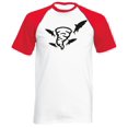 thumbnail image 1 of Reality Glitch Sharknado Mens Short Sleeve Baseball T-Shirt Shark Funny Movie Graphic Tee, 1 of 2