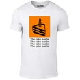 thumbnail image 1 of Reality Glitch The Cake is a Lie T-Shirt – Quantum Physics Paradox Science Humor Tee for Men, 1 of 2