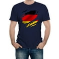 thumbnail image 1 of Reality Glitch Torn Germany Flag T-Shirt – Patriotic German Pride Tee for Men, 1 of 2