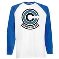 thumbnail image 1 of Reality Glitch's Men's Capsule Corp Baseball T-Shirt Long Sleeve, 1 of 2